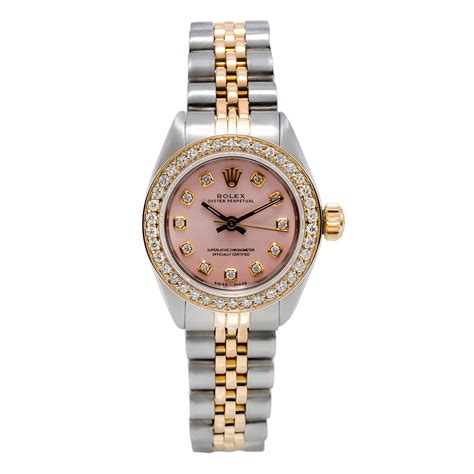 26mm rolex pink face|oyster steel Rolex watch.